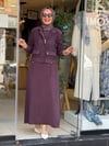 2585 CEKETLİ ELBİSE BORDO