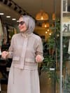 2585 CEKETLİ ELBİSE KREM