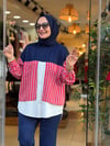 3079 LACİVERT KIRMIZI