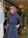 3130 NAKIŞLI ELBİSE LACİVERT