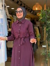 3130 NAKIŞLI ELBİSE MÜRDÜM