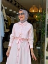 3130 NAKIŞLI ELBİSE PEMBE
