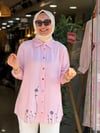 333 ÇİÇEKLİ GÖMLEK PEMBE