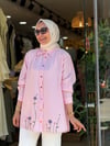 333 ÇİÇEKLİ GÖMLEK PEMBE