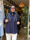 3396 LACİVERT TAŞLI GÖMLEK