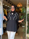 3396 SİYAH TAŞLI GÖMLEK