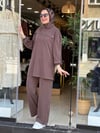3504 ÇITÇIT DETAYLI TAKIM KAHVE