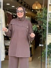 3504 ÇITÇIT DETAYLI TAKIM KAHVE