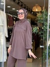 3504 ÇITÇIT DETAYLI TAKIM KAHVE
