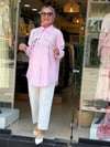 3645 PEMBE TAŞLI GÖMLEK