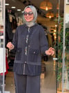 3702 TAKIM ÖNÜ TAŞ DETAYLI SİYAH