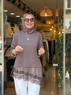 37427 DANTELLİ TUNİK KAHVE