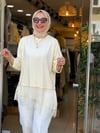 37427 DANTELLİ TUNİK SARI