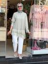 37427 DANTELLİ TUNİK YEŞİL