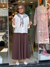 37475 ŞALLI ETEKLİ TAKIM KAHVE