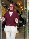 4548 DANTELLİ HIRKA BORDO