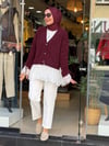 4548 DANTELLİ HIRKA BORDO