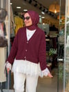 4548 DANTELLİ HIRKA BORDO