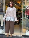 4548 DANTELLİ HIRKA SÜTLÜ KAHVE