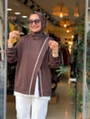 4785 ÇAPRAZ TUNİK KAHVE