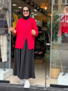 4785 ÇAPRAZ TUNİK KIRMIZI