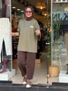 5659 ÇİZGİLİ SWEAT KAHVE YEŞİL