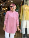 5678 TENSEL GÖMLEK DÜZ PEMBE