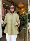 5741 YEŞİL DANTELLİ GÖMLEK