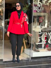 5963 ŞALLI BLAZER KIRMIZI