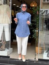 7343 TENSEL GÖMLEK MAVİ
