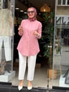 7343 TENSEL GÖMLEK PEMBE