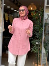 7343 TENSEL GÖMLEK PEMBE