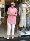 7343 YILDIZLI TENSEL GÖMLEK PEMBE