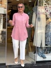 7343 YILDIZLI TENSEL GÖMLEK PEMBE