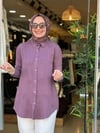 7418 TENSEL GÖMLEK ÇİÇEKLİ MÜRDÜM