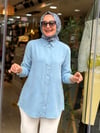 7418 TENSEL GÖMLEK GÖK MAVİSİ
