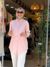 7418 TENSEL GÖMLEK PAPATYA AÇIK PEMBE