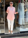 7418 TENSEL GÖMLEK PAPATYA AÇIK PEMBE