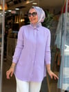 7418 TENSEL GÖMLEK PAPATYA LİLA