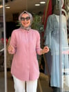 7418 TENSEL GÖMLEK PAPATYA PEMBE