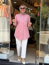 7418 TENSEL GÖMLEK PAPATYA PEMBE