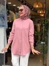 7418 TENSEL GÖMLEK PEMBE