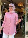 7464 TENSEL GÖMLEK PEMBE