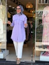 7508 TENSEL GÖMLEK LİLA