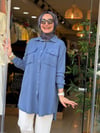 7508 TENSEL GÖMLEK MAVİ