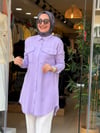 7508 TENSEL GÖMLEK MOR