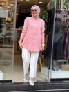 7533 TENSEL GÖMLEK PEMBE