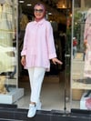7837 PAMUK ÇİZGİLİ GÖMLEK PEMBE
