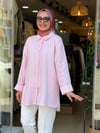 7837 PAMUK ÇİZGİLİ GÖMLEK PEMBE