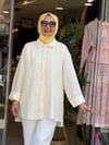 7837 PAMUK ÇİZGİLİ GÖMLEK SARI